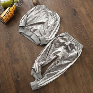 Matching Sets - Velvet track suit Matching Sets - Velvet track suit